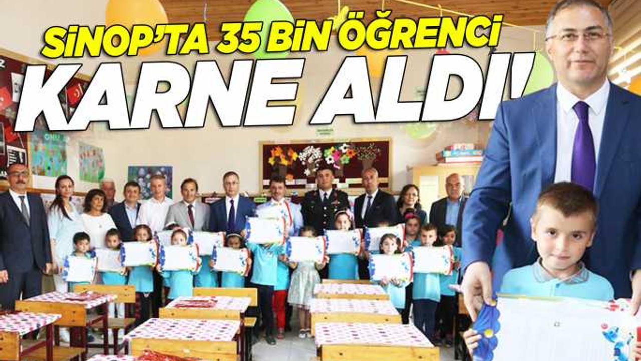 Sinop’ta 35 bin öğrenci için tatil zili çaldı