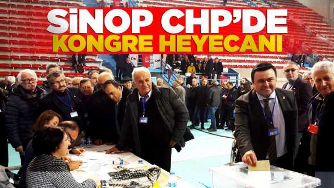 CHP Sinop Kongresinde Yüksel güven tazeledi
