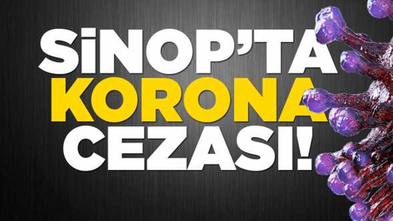 Sinop'ta 1030 kişiye korona cezası!