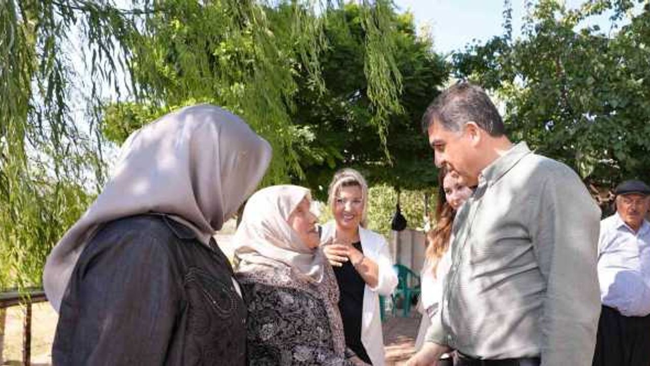 Fadıloğlu ile Milletvekili Kirazoğlu, 9 mahalleyi ziyaret etti