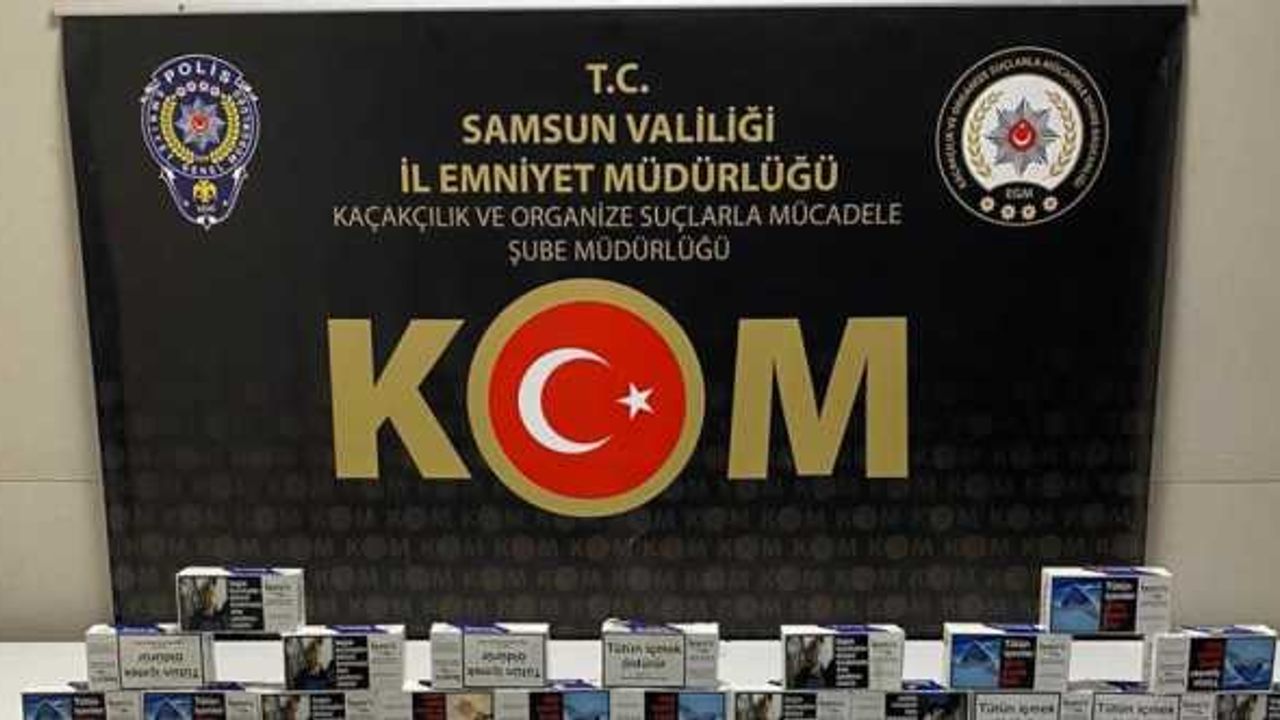 Samsun'da 14 bin filtreli sigara kağıdı ele geçirildi