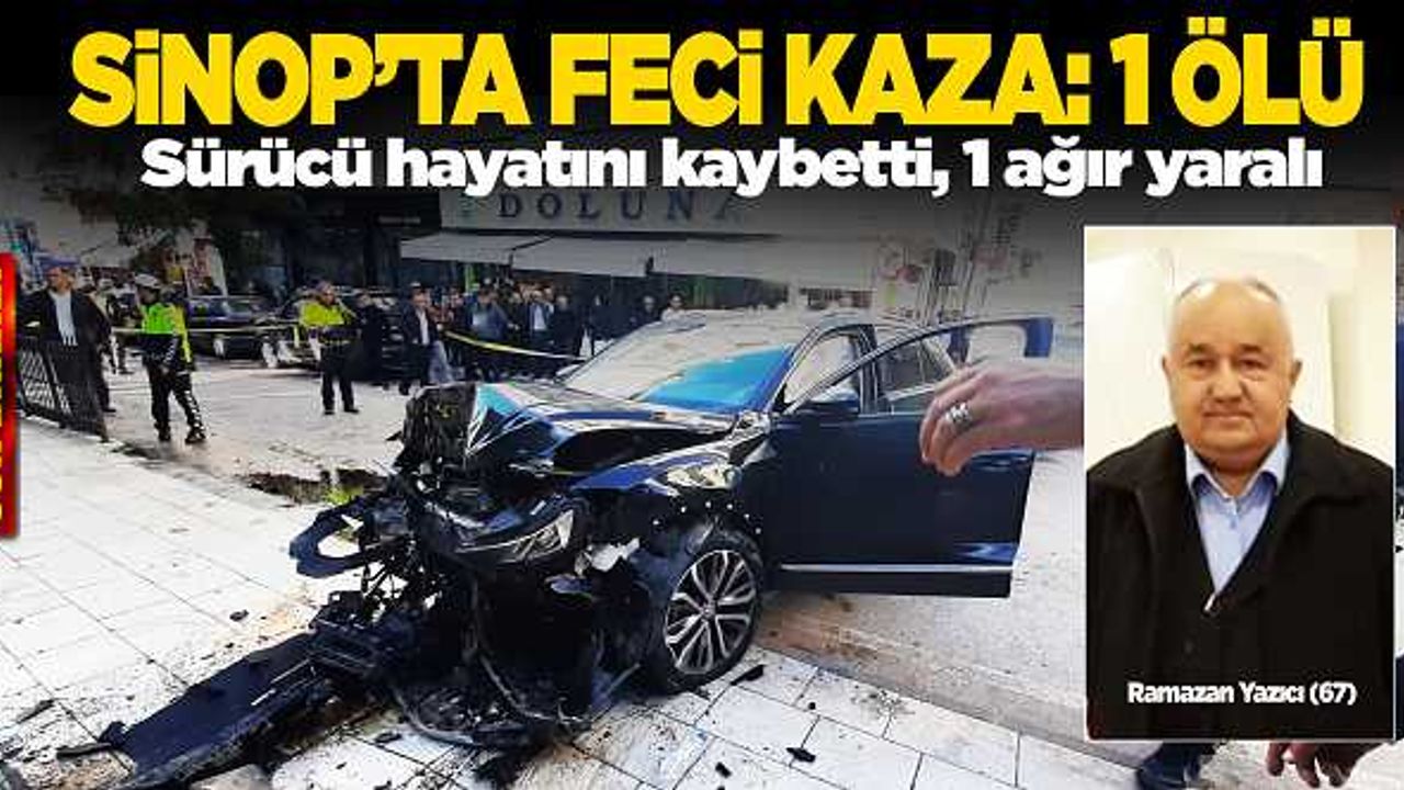 Sinop'ta kaza: Kalp krizi geçiren sürücü kurtarılamadı!