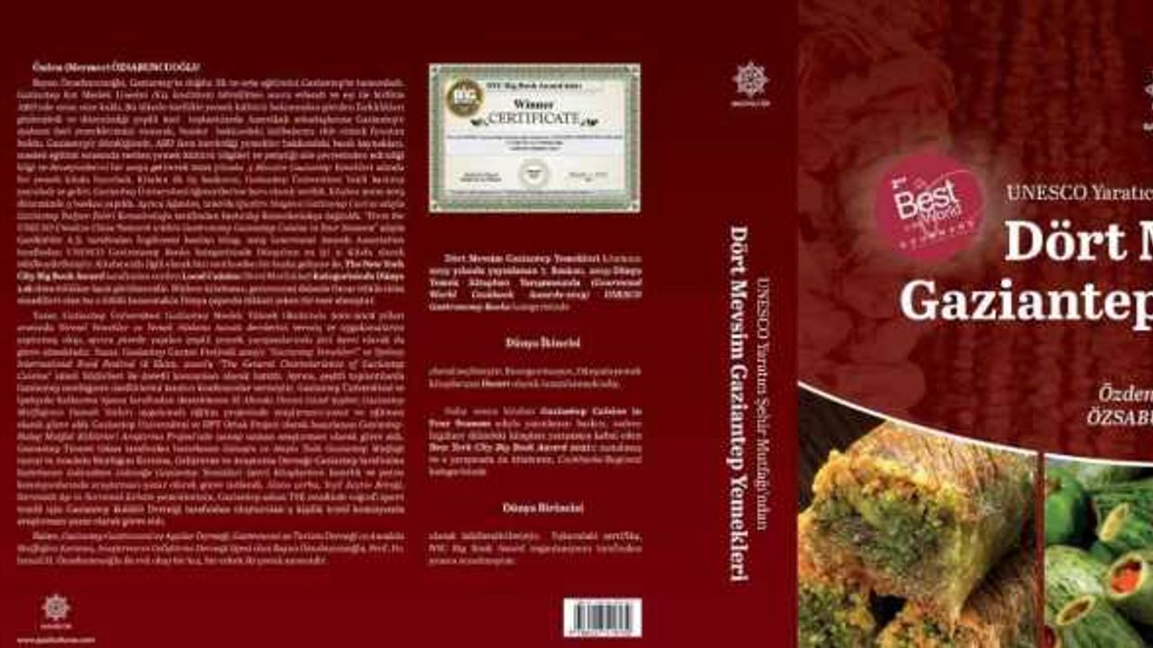 Dört Mevsim Gaziantep Yemekleri kitabının 8. baskısı yayımlandı