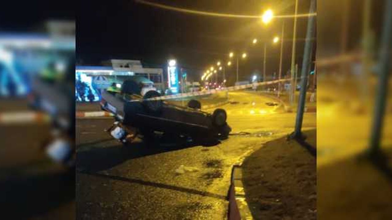 Malatya’da otomobil takla attı: 1 yaralı