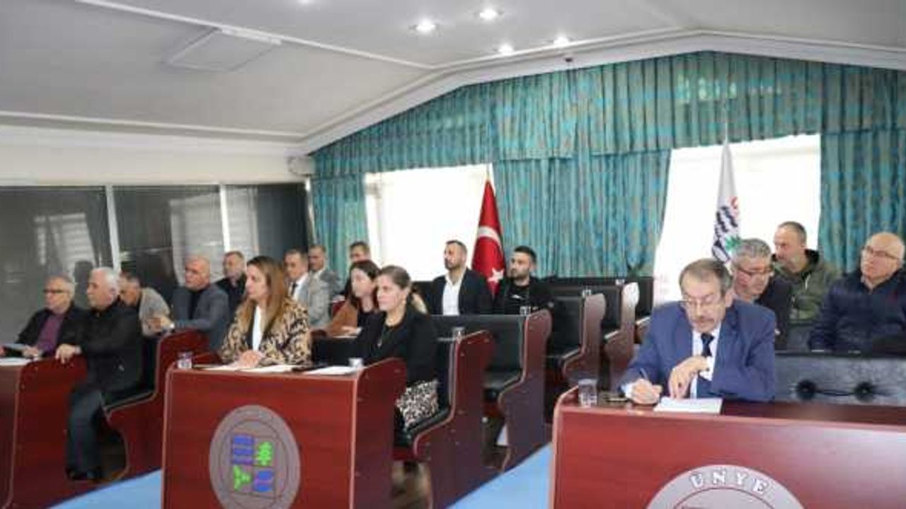 Ünye Belediyesi kasım ayı olağan meclis toplantısı yapıldı
