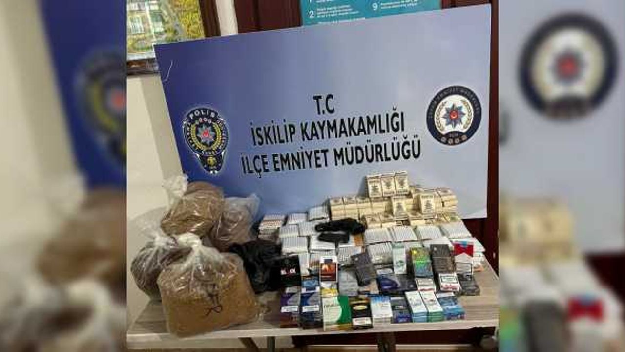 Çorum'da 4 bin 220 sahte bandrollü makaron ele geçirildi