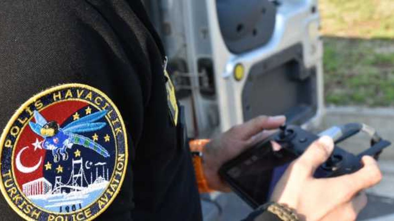 Samsun Emniyeti denetimlerde dronları etkin şekilde kullanıyor