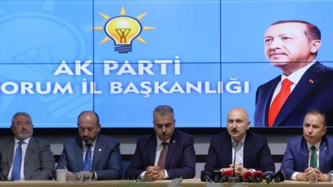 Ulaştırma ve Altyapı Bakanı Adil Karaismailoğlu, Çorum'da konuştu: