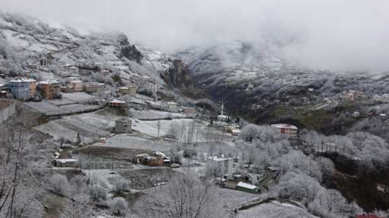 Zigana Dağı'nda kar ve sis etkili oldu