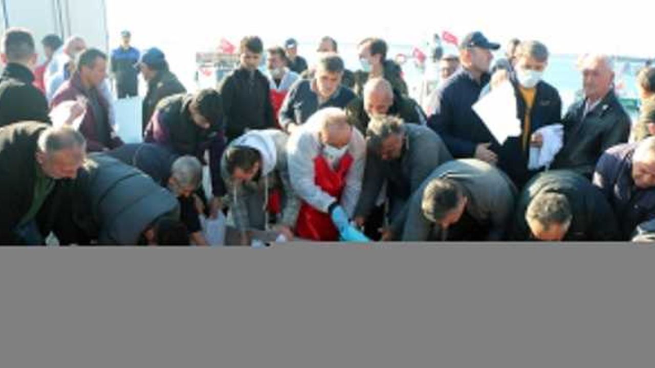 Zonguldak'ta hamsi festivalinde 15 ton balık dağıtıldı