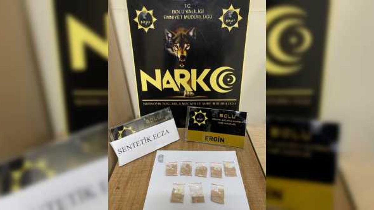 Bolu'da yolcu otobüsünde uyuşturucu ile yakalanan kişi tutuklandı