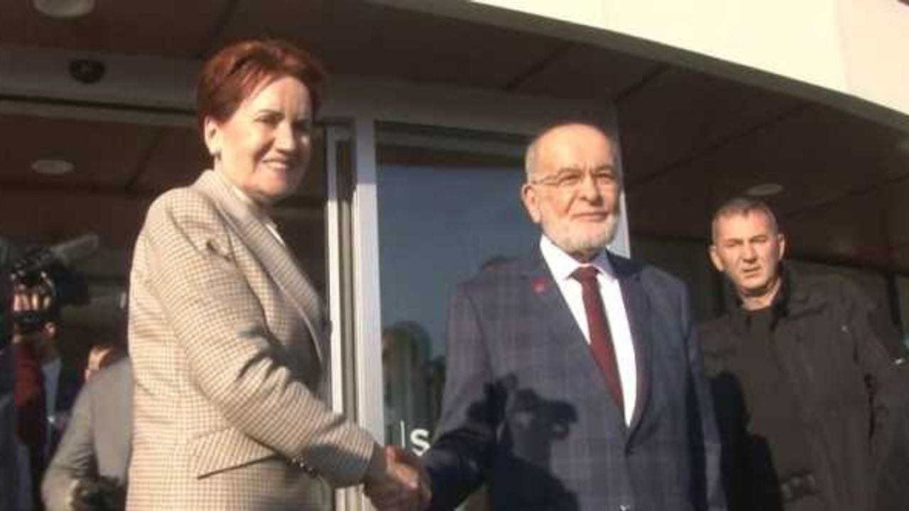 İYİ Parti lideri Akşener, Saadet Partisi Lideri Karamollaoğlu’nu ziyaret etti