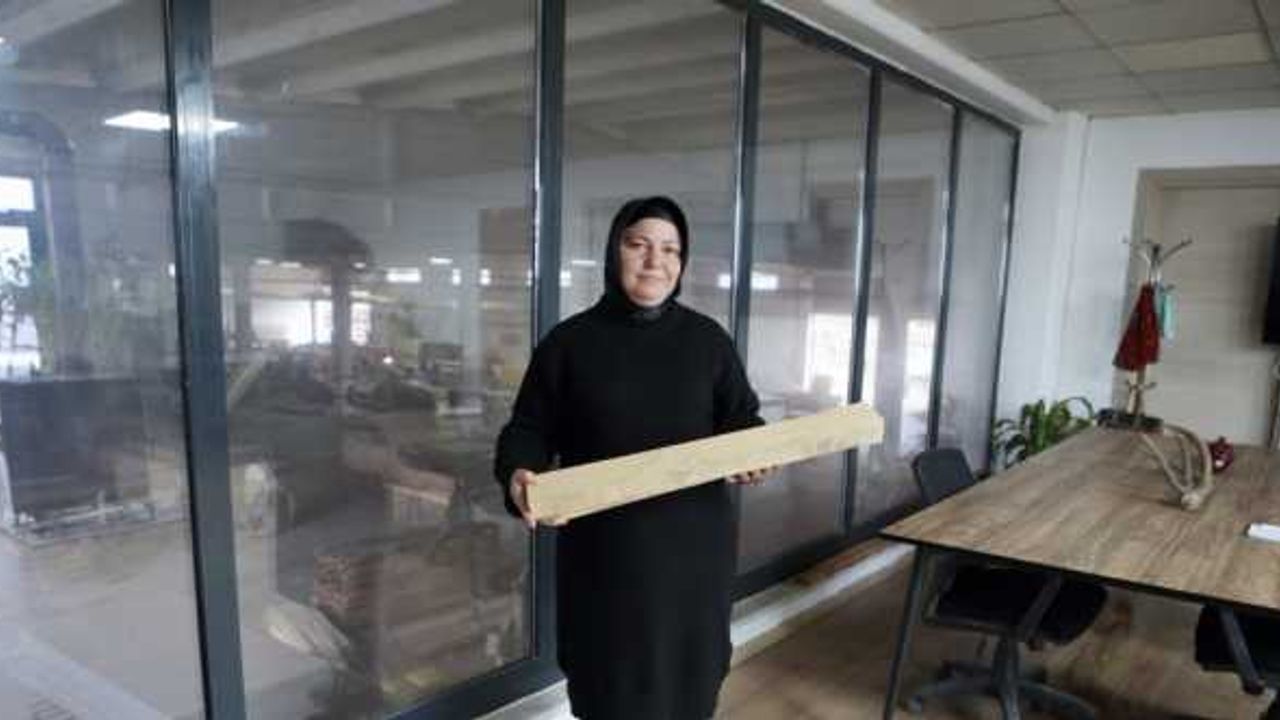 Kadın girişimci İstanbul'daki tecrübesiyle Anadolu'da kereste fabrikası kurdu