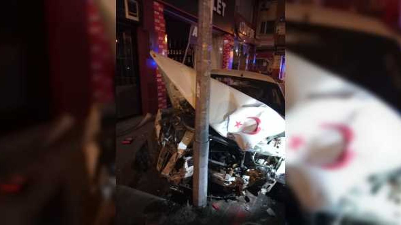 Karabük'te polisin "dur" ihtarına uymayan alkollü sürücü kaza yaptı
