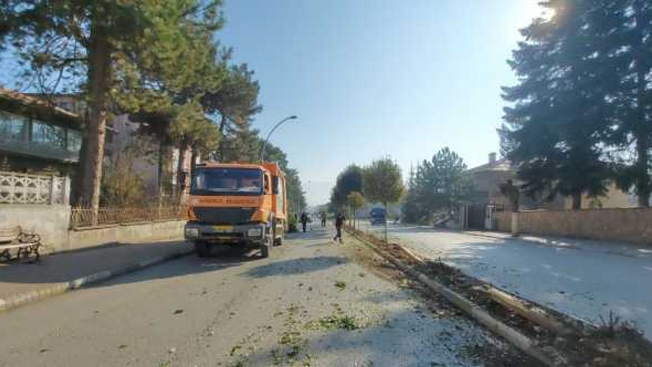 Karabük'te refüjdeki ağaçlara çarpan dolmuştaki yolcu yaralandı