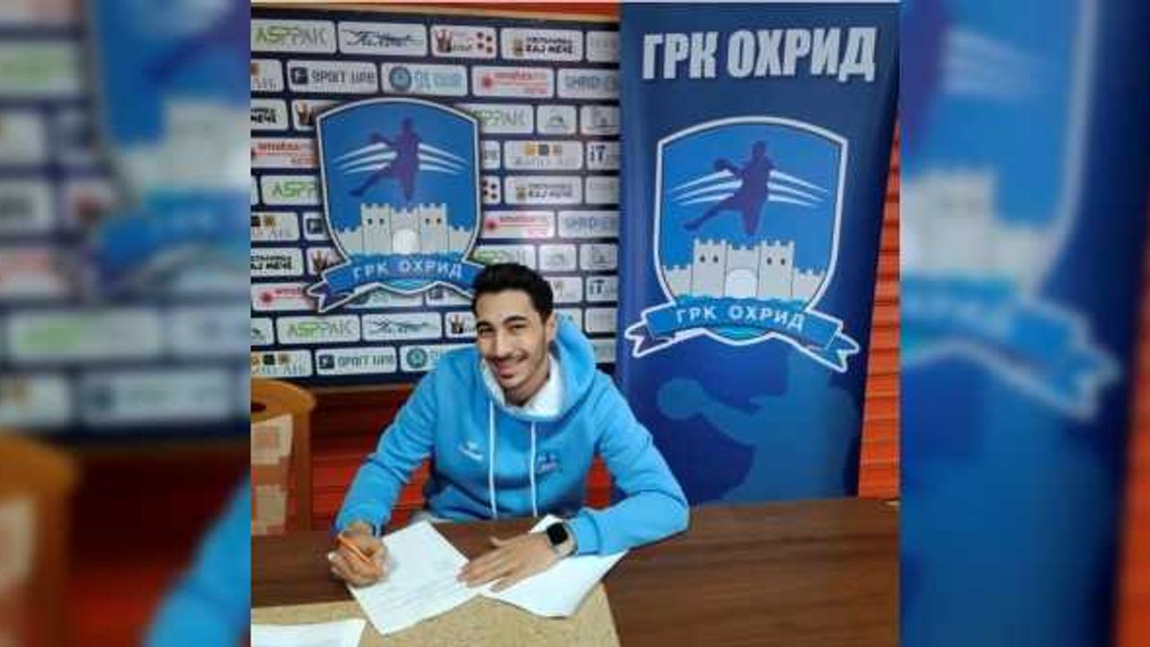 Milli hentbolcu Eray Karakoç, Kuzey Makedonya'nın GRK Ohrid takımına transfer oldu