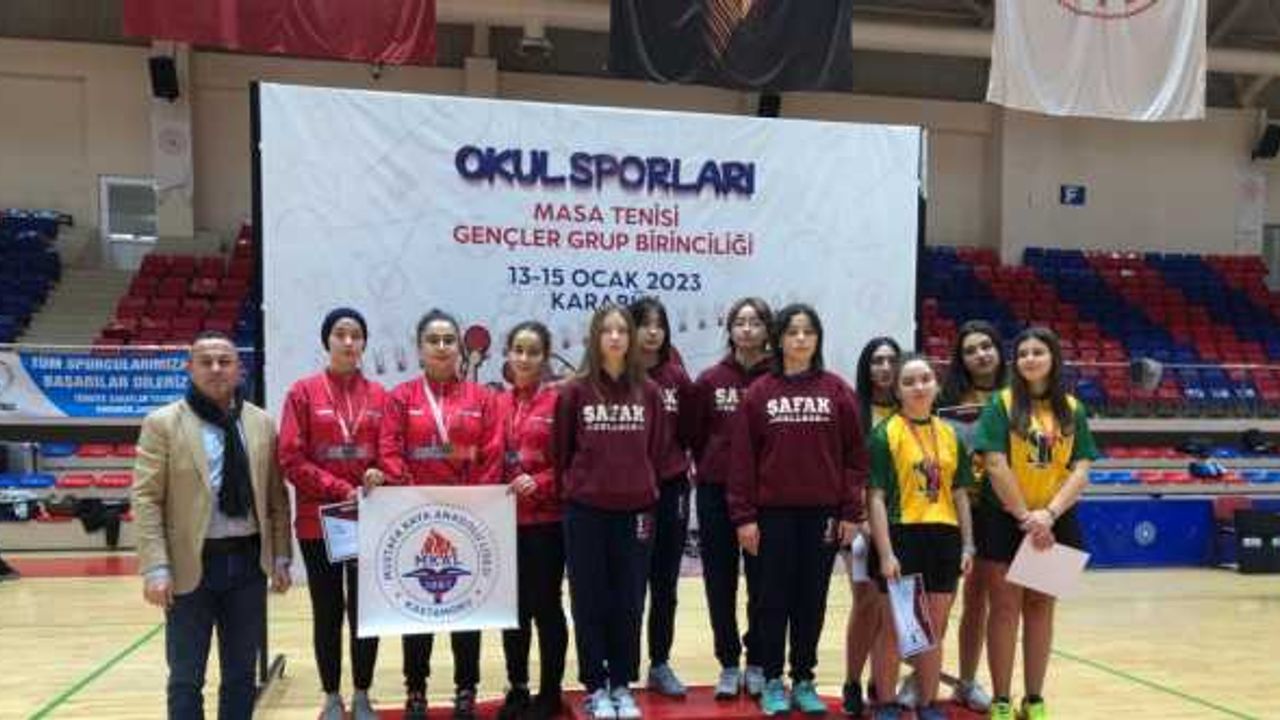 Okul Sporları Masa Tenisi Grup Müsabakaları Karabük'te tamamlandı