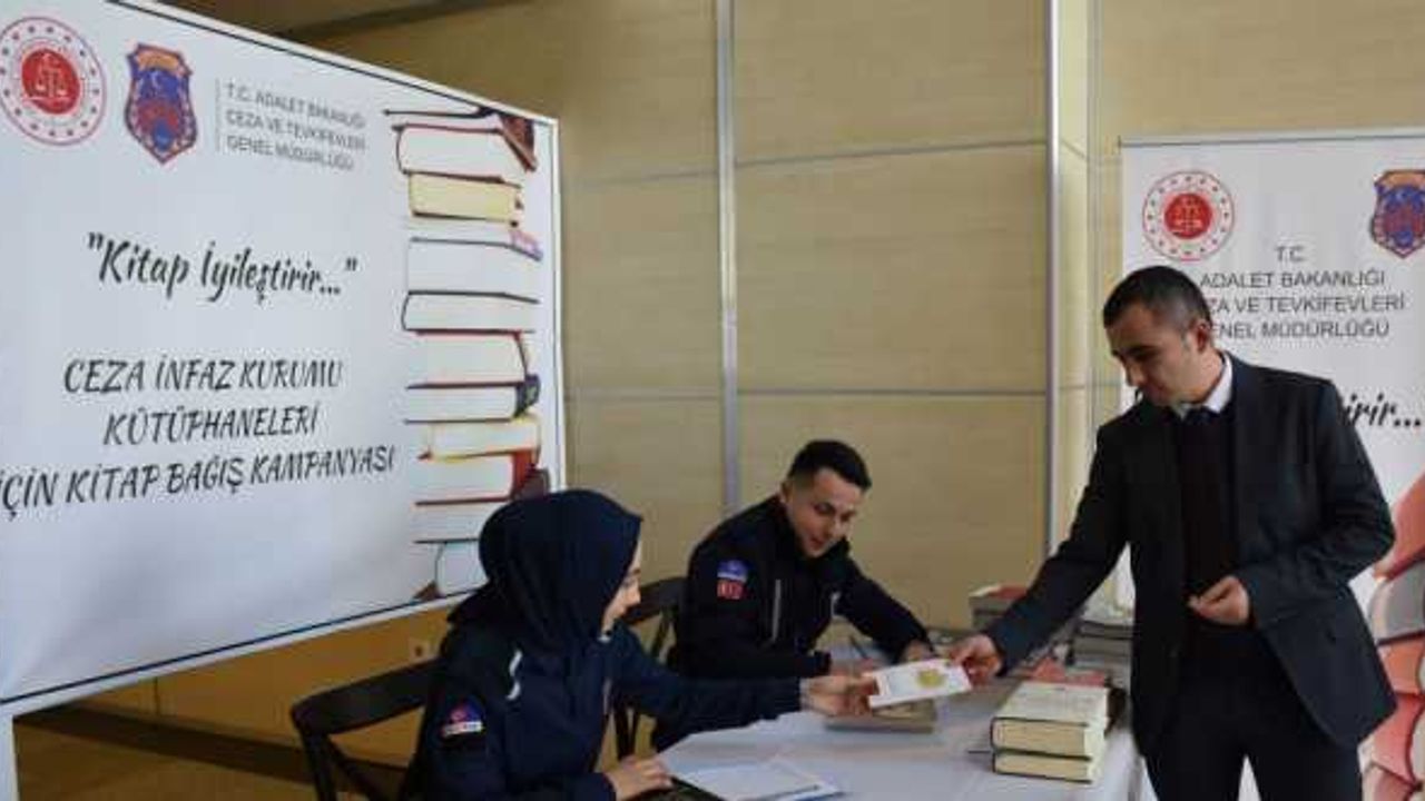 Ordu'da ceza infaz kurumu kütüphaneleri için kitap bağış kampanyası düzenlendi