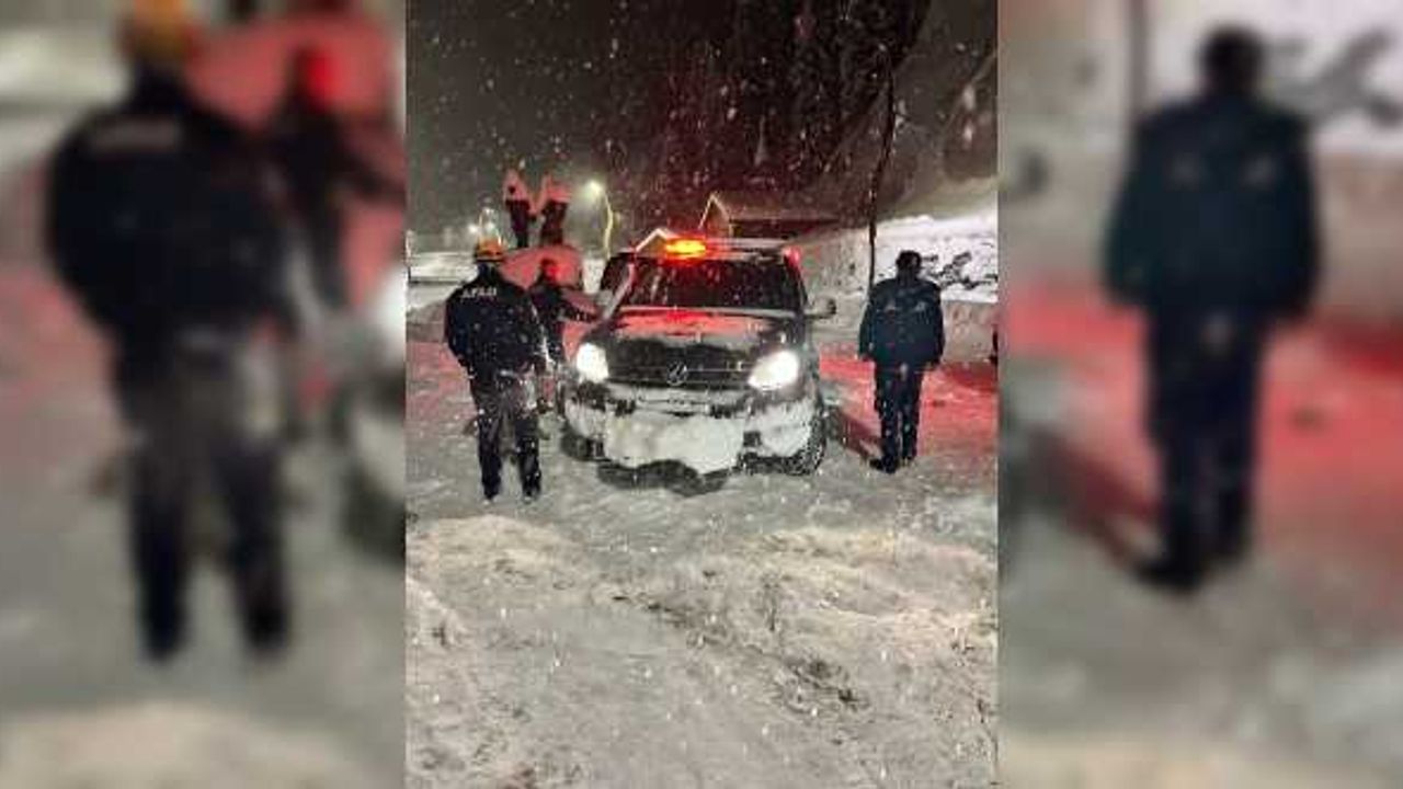 Rize'de yaylada mahsur kalan 2 kişi kurtarıldı