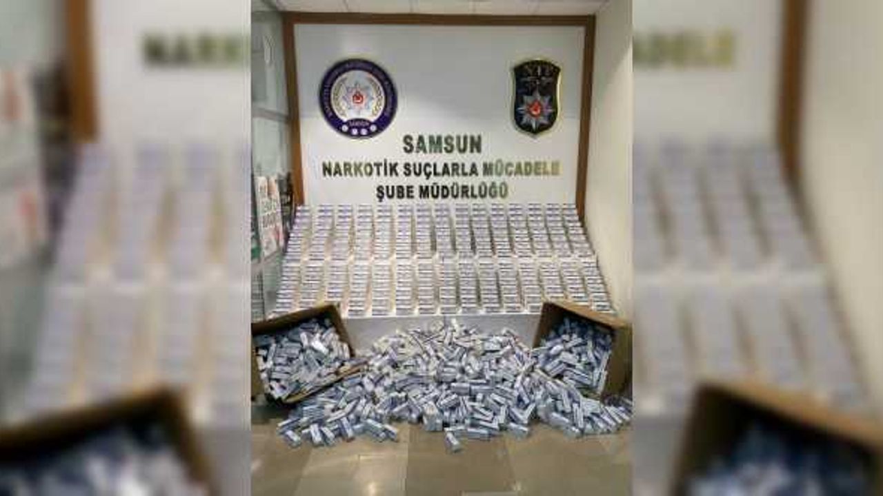 Samsun’da 139 bin 842 sentetik ecza hapı ele geçirildi