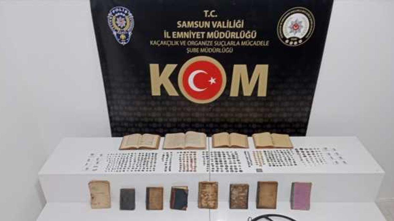 Samsun'da 503 altın para ve sikke ele geçirildi