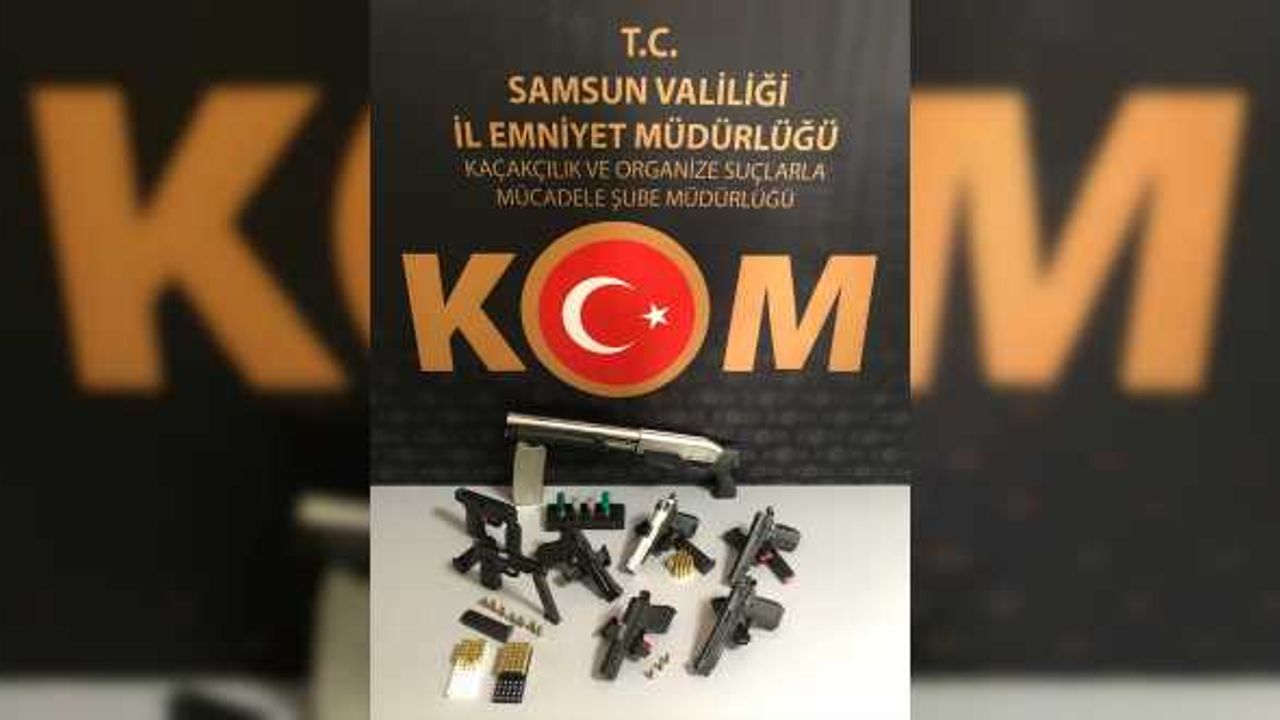 Samsun'da kaçak silah ticareti yaptıkları iddiasıyla 2 kişi yakalandı