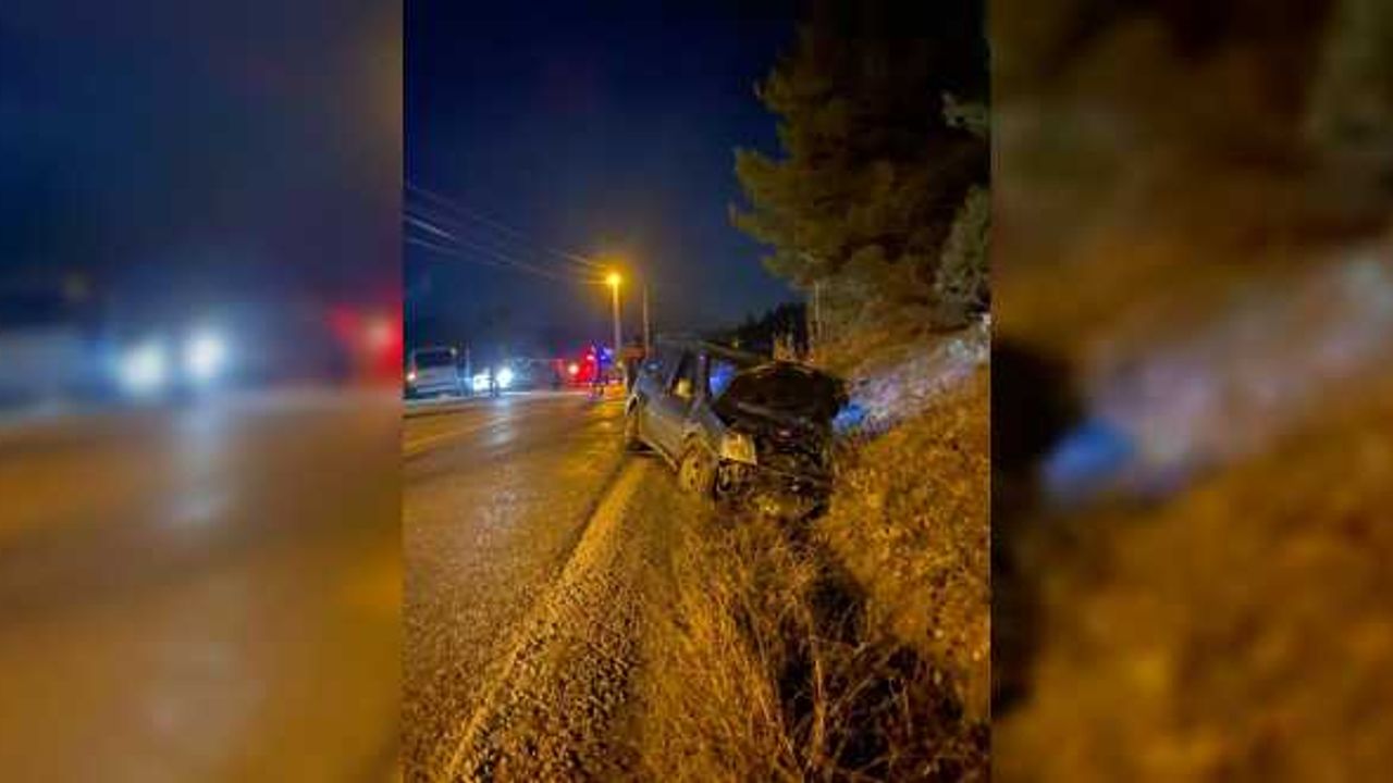 Samsun'da şarampole devrilen hafif ticari araçtaki 3 kişi yaralandı