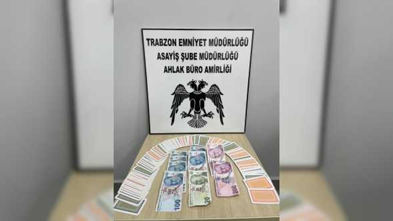 Trabzon'da kumar operasyonunda 5 kişi suçüstü yakalandı