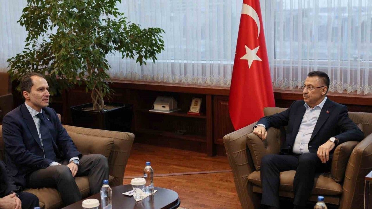 Yeniden Refah Partisi Genel Başkanı Erbakan, Cumhurbaşkanı Yardımcısı Oktay ile görüştü