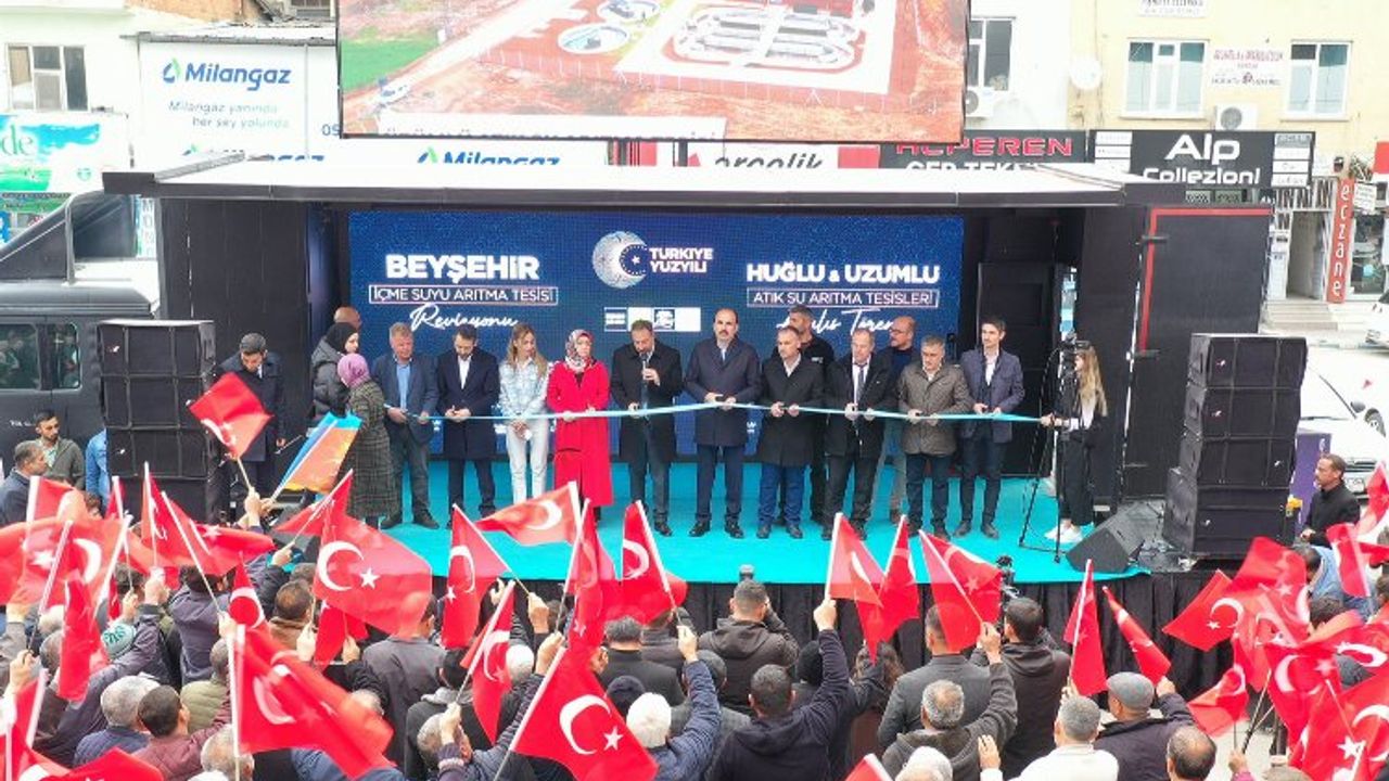 Konya Beyşehir'de açılış ve temel atma