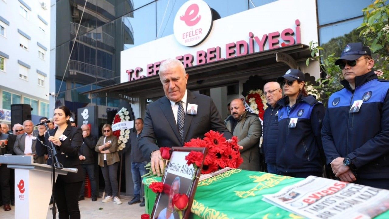 Efeler Belediyesi AliKoç’u son yolculuğuna uğurladı