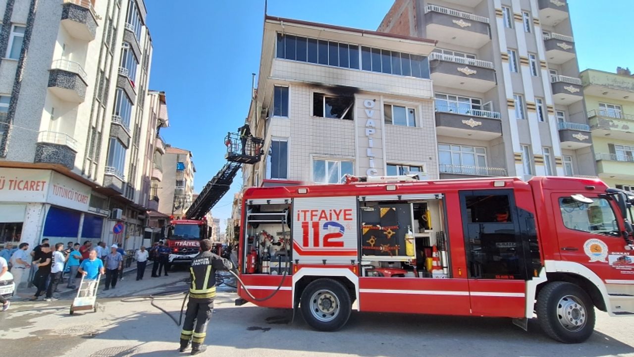 Samsun'da çıkan ev yangını söndürüldü