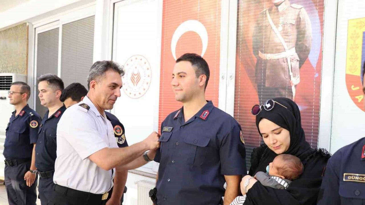 Zonguldak’ta 108 jandarma personeli üst rütbeye terfi etti