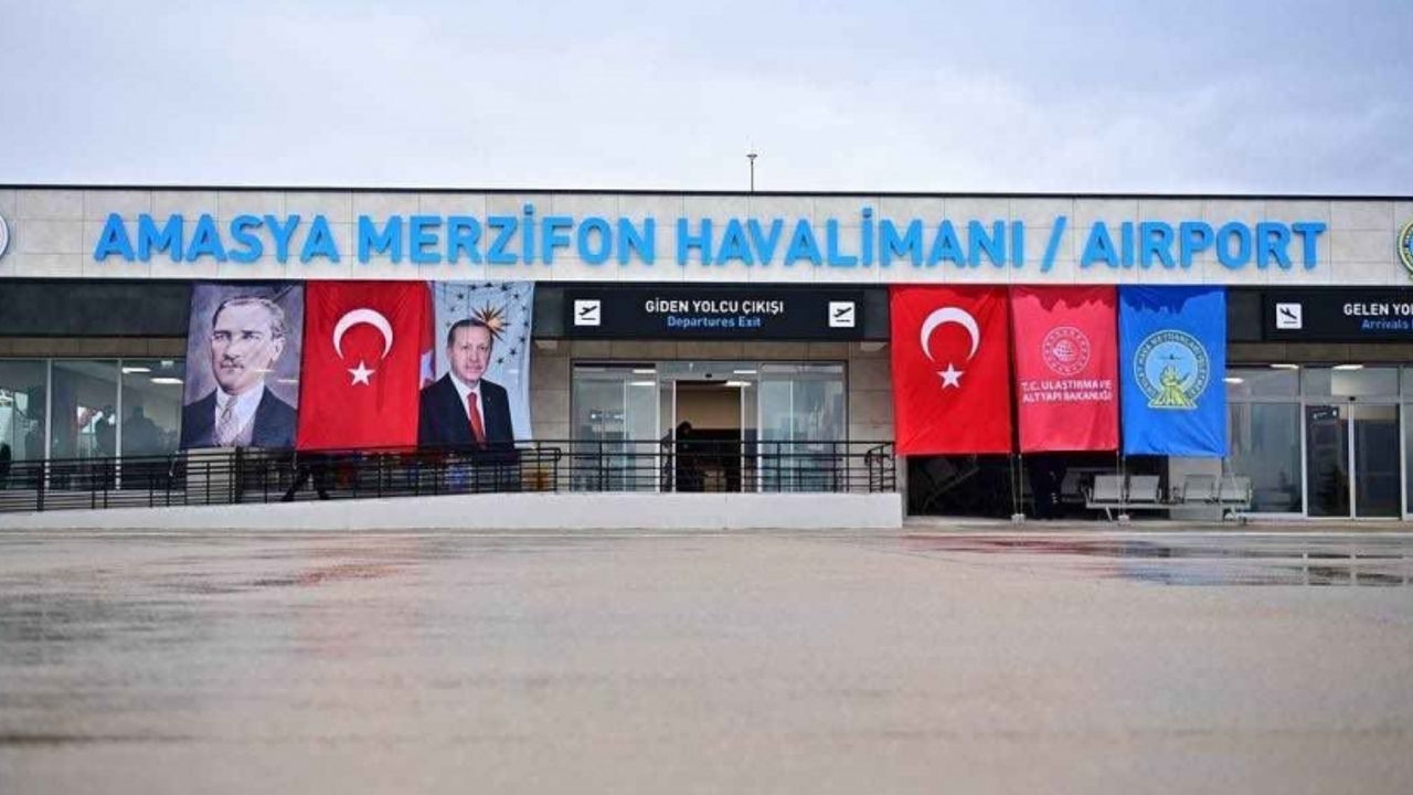 Amasya Merzifon Havalimanı ocak ayında 12 bin 842 yolcu ağırladı