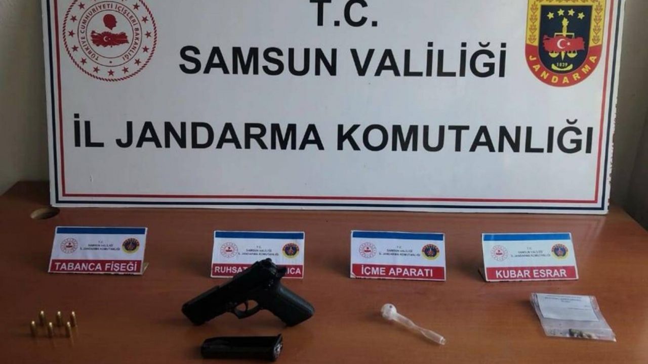 Samsun'da uyuşturucu bulunan aracın sürücüsüne para cezası verildi