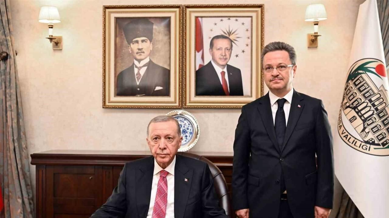 Cumhurbaşkanı Erdoğan Vali Ünlü’yü ziyaret etti