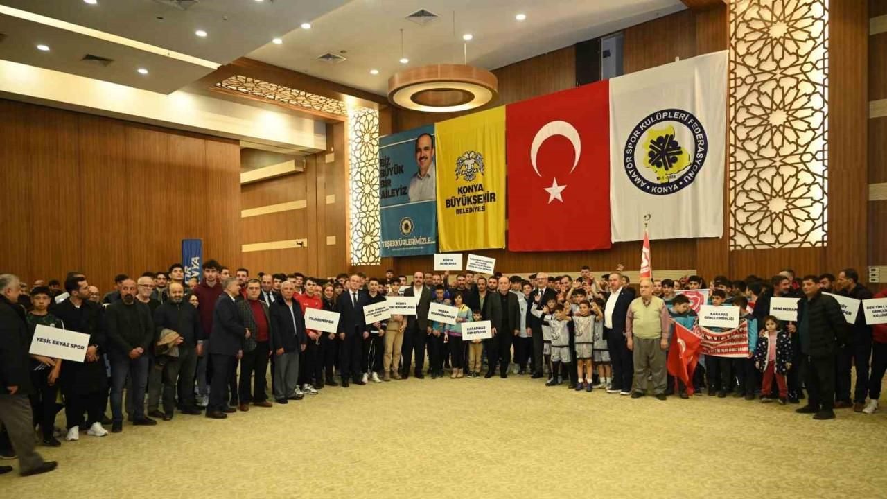 Konya Büyükşehir amatör spor kulüplerine 7.5 milyon liralık malzeme desteğinde bulundu
