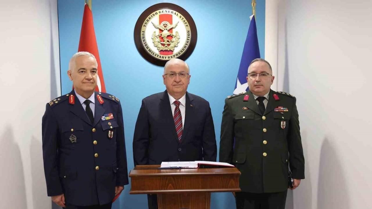 Milli Savunma Bakanı Güler, NATO Karargahı’ndaki Türk Askeri Temsil Heyet Başkanlığını ziyaret etti