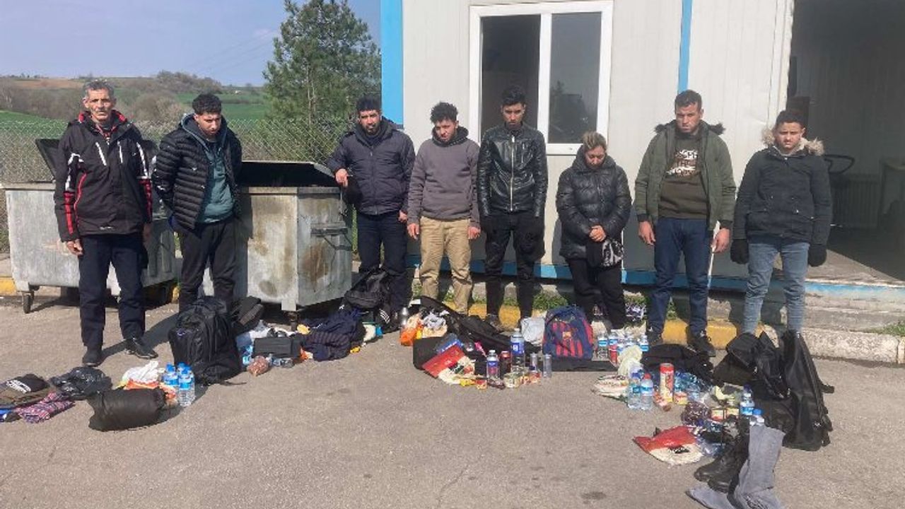 Edirne’de 8 kaçak göçmen yakalandı