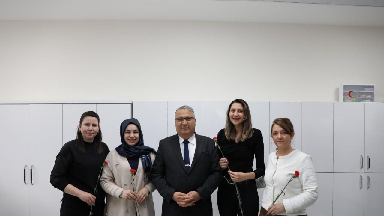 Başkan Çerçi kadın belediye çalışanlarını unutmadı