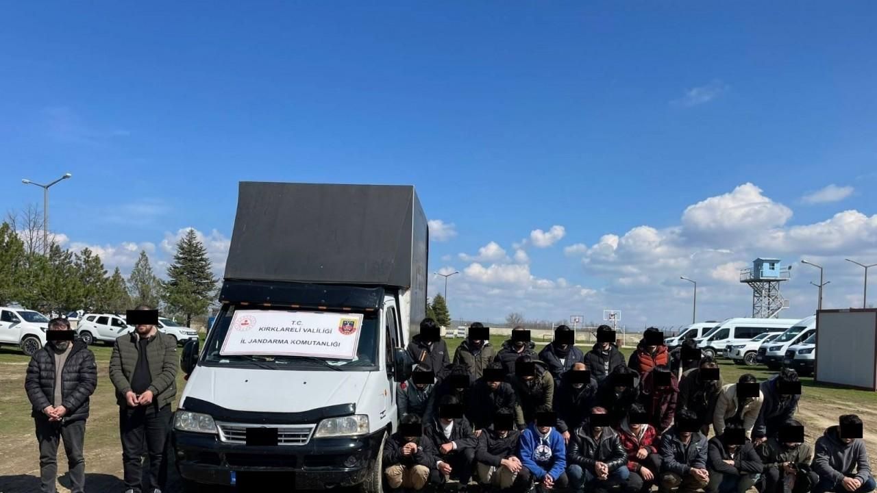 Kırklareli’nde 111 kaçak göçmen yakalandı