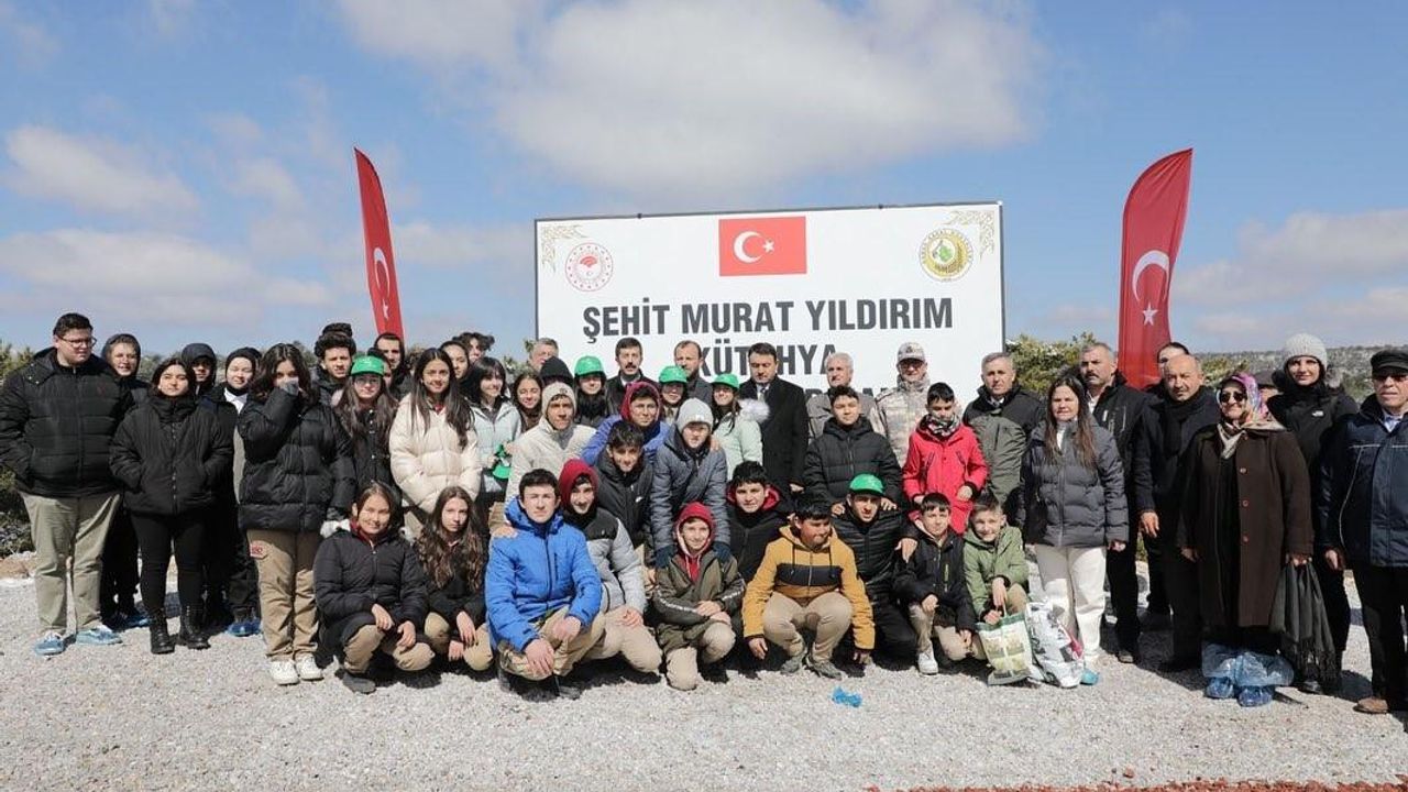 Kütahya’da orman şehitlerinin ismi hatıra ormanında yaşayacak