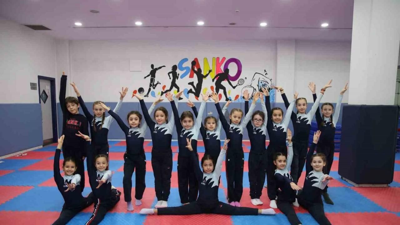 SANKO Okulları öğrencilerinin jimnastik başarısı