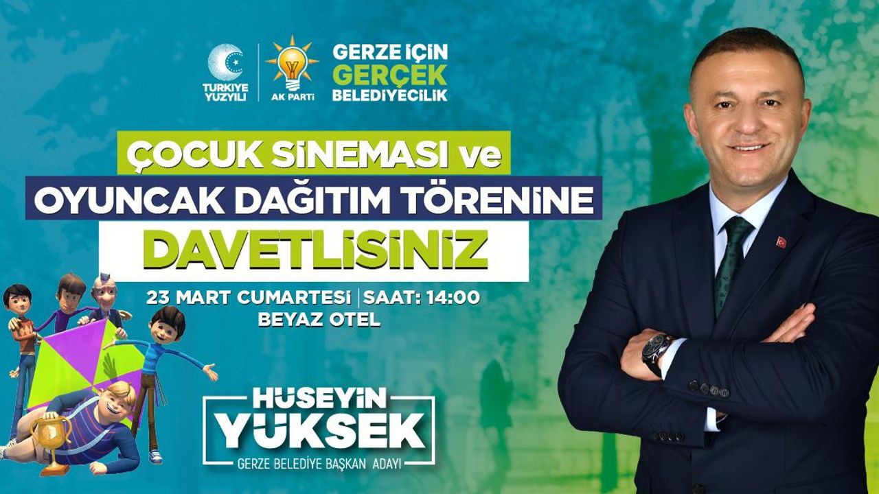 Hüseyin Yüksek’ten çocuklara davet