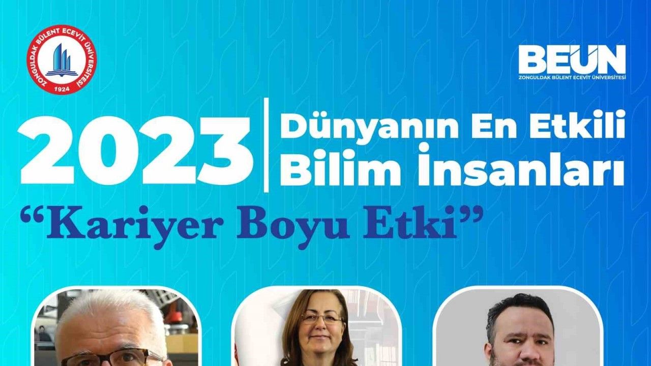 BEUN’dan 9 akademisyen "Dünyanın En Etkili Bilim İnsanları" listesinde yer aldı