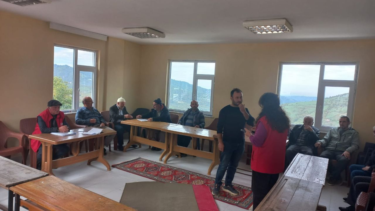 Çiftçi toplantısı yapıldı