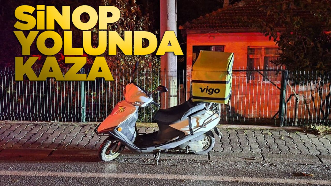 Motosiklet devrildi, sürücü yaralandı!