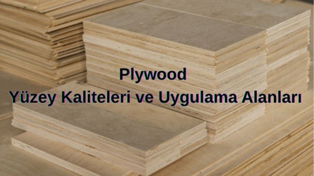 Plywood Yüzey Kaliteleri ve Uygulama Alanları