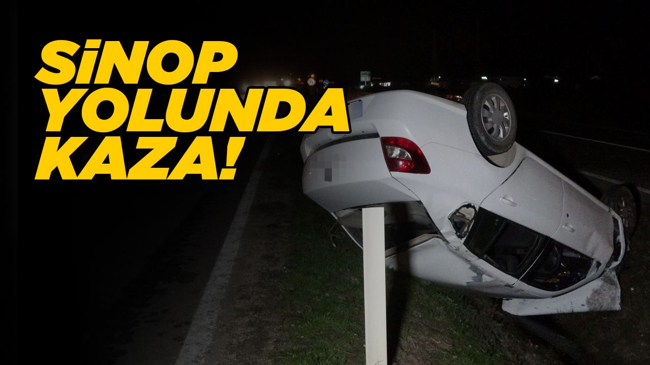 Otomobil takla attı, 2 kişi yaralandı