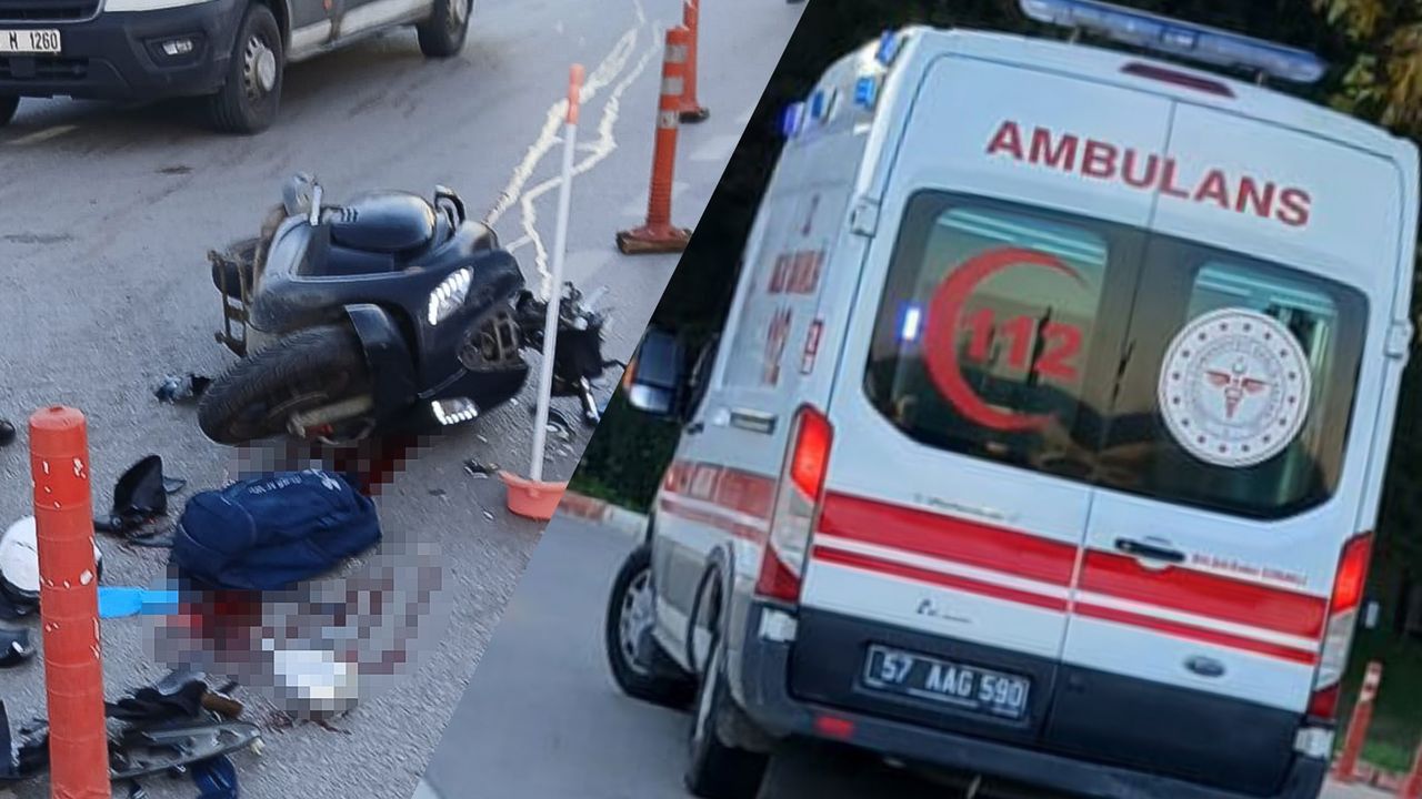 Sinop ambulansı Samsun’da motosikletle çarpıştı: 1 ölü